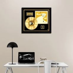 RARE-T Limited Edition Frames Bruno Mars - Doo-Wops & Hooligans Gold LP Limited Signature Edition Studio Licensed Custom Frame