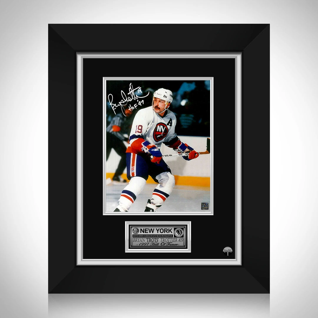 RARE-T Sports Memorabilia New York Islanders Bryan Trottier Limited Signature Edition Studio Licensed Photo Custom Frame 1 RARE-T Sports Memorabilia New York Islanders Bryan Trottier Limited Signature Edition Studio Licensed Photo Custom Frame