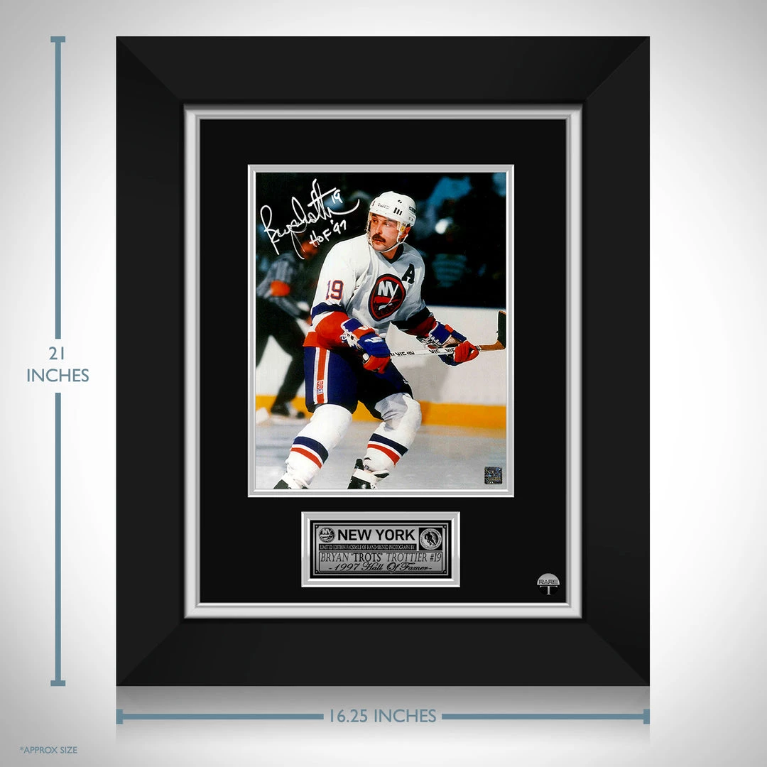 RARE-T Sports Memorabilia New York Islanders Bryan Trottier Limited Signature Edition Studio Licensed Photo Custom Frame 3 RARE-T Sports Memorabilia New York Islanders Bryan Trottier Limited Signature Edition Studio Licensed Photo Custom Frame