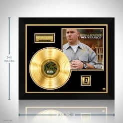RARE-T Limited Edition Frames Bubba Sparxxx - Deliverance Gold LP Limited Signature Edition Studio Licensed Custom Frame