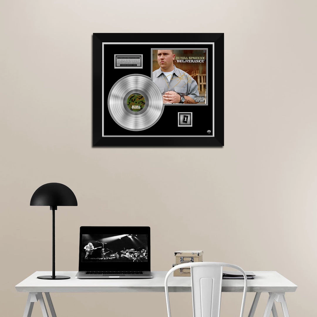 RARE-T Bubba Sparxxx - Deliverance Platinum LP Limited Signature Edition Studio Licensed Custom Frame 2 RARE-T Bubba Sparxxx - Deliverance Platinum LP Limited Signature Edition Studio Licensed Custom Frame