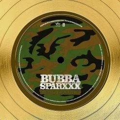 RARE-T Limited Edition Frames Bubba Sparxxx - Deliverance Gold LP Limited Signature Edition Studio Licensed Custom Frame