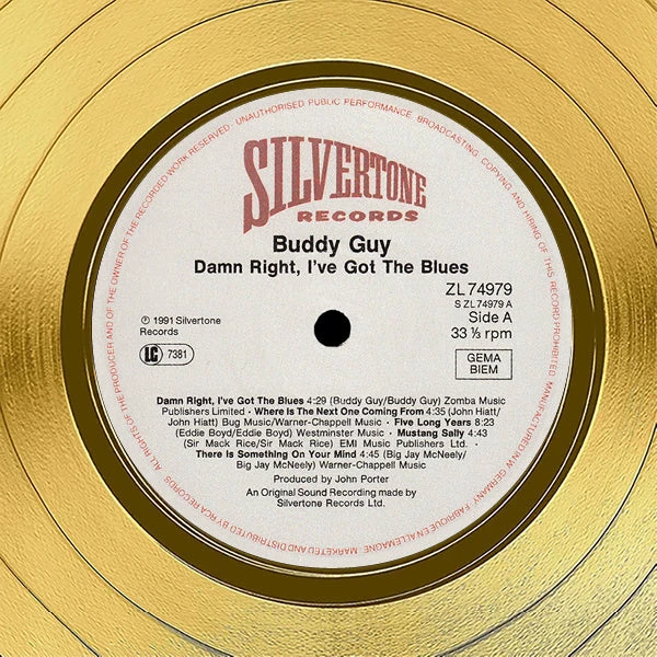 RARE-T Limited Edition Frames Buddy Guy - Damn Right, I've Got The Blues Gold LP Limited Signature Edition Studio Licensed Custom Frame 5 RARE-T Limited Edition Frames Buddy Guy - Damn Right, I've Got The Blues Gold LP Limited Signature Edition Studio Licensed Custom Frame