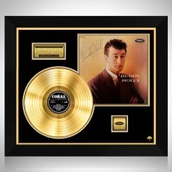RARE-T Buddy Holly - Self-Titled Gold LP Limited Signature Edition Studio Licensed Custom Frame