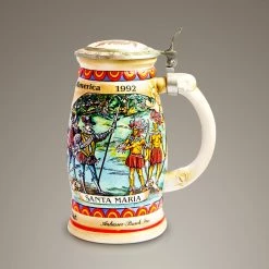 RARE-T Barware & Signs Budweiser/Anheuser-Busch 'Discover America Series' - 1989 Vintage Collector Beer Stein