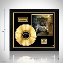 RARE-T Limited Edition Frames Bullet From My Valentine - Scream Aim Fire Gold LP Limited Signature Edition Studio Licensed Custom Frame 12 RARE-T Limited Edition Frames Bullet From My Valentine - Scream Aim Fire Gold LP Limited Signature Edition Studio Licensed Custom Frame