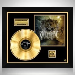 RARE-T Limited Edition Frames Bullet From My Valentine - Scream Aim Fire Gold LP Limited Signature Edition Studio Licensed Custom Frame