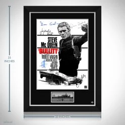 RARE-T Bullitt Mini Poster Limited Signature Edition Studio Licensed Custom Frame