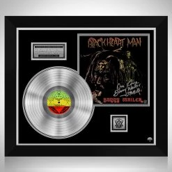 RARE-T Bunny Wailer - Blackheart Man Platinum LP Limited Signature Edition Studio Licensed Custom Frame