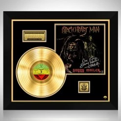 RARE-T Limited Edition Frames Bunny Wailer - Blackheart Man Gold LP Limited Signature Edition Studio Licensed Custom Frame