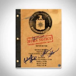 RARE-T NEW Burn Notice Script Limited Signature Edition Studio Licensed Custom Frame