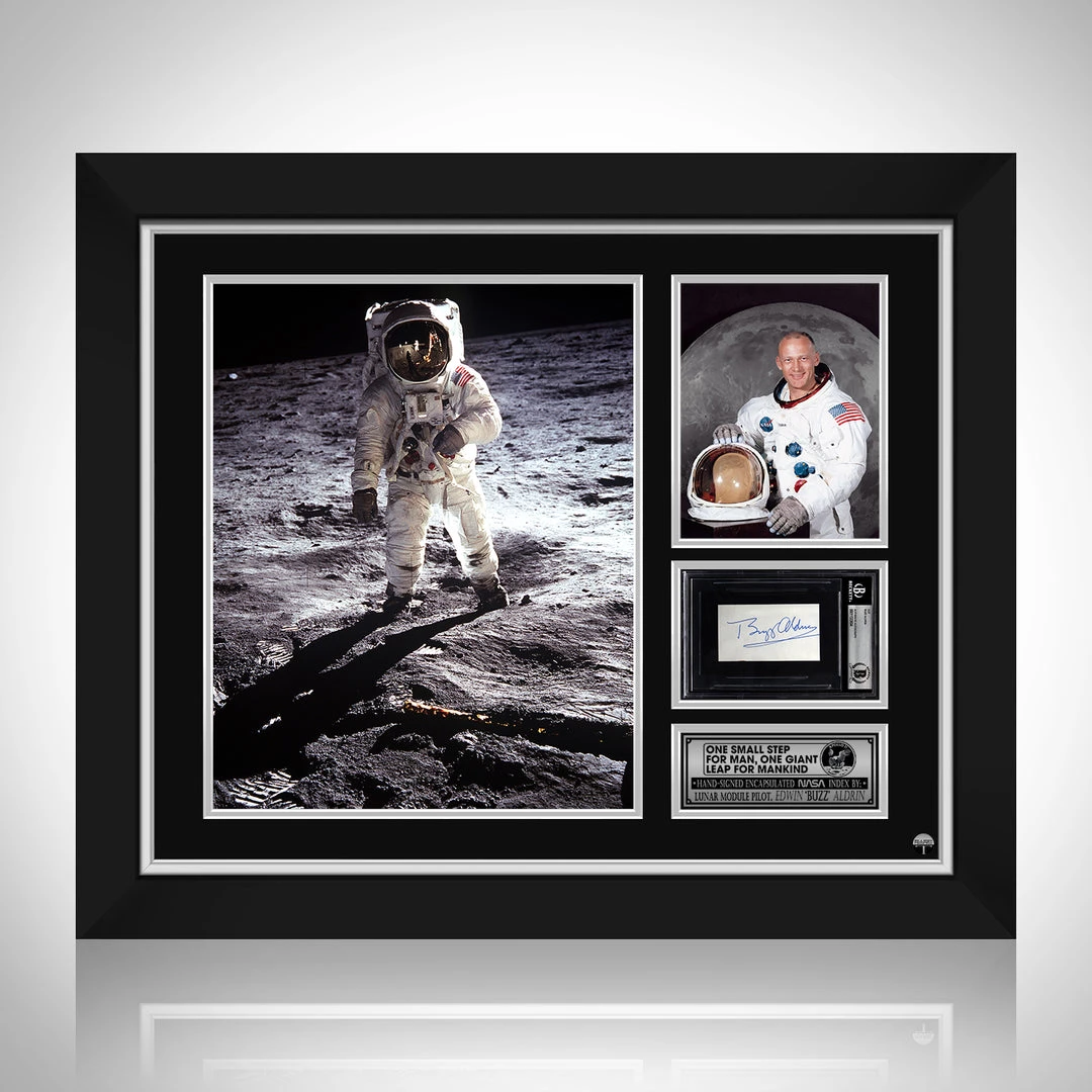 PPC Signed Memorabilia NASA Apollo 11 Beckett Certified Hand Signed Index Card By Buzz Aldrin Custom Frame 1 PPC Signed Memorabilia NASA Apollo 11 Beckett Certified Hand Signed Index Card By Buzz Aldrin Custom Frame