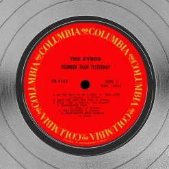 RARE-T The Byrds - Younger Than Yesterday Platinum LP Limited Signature Edition Studio Licensed Custom Frame