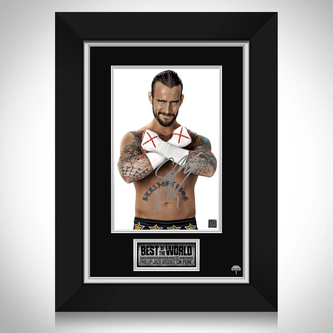 RARE-T CM Punk Photo Limited Signature Edition Studio Licensed Custom Frame Limited Edition Frames 1 RARE-T CM Punk Photo Limited Signature Edition Studio Licensed Custom Frame Limited Edition Frames