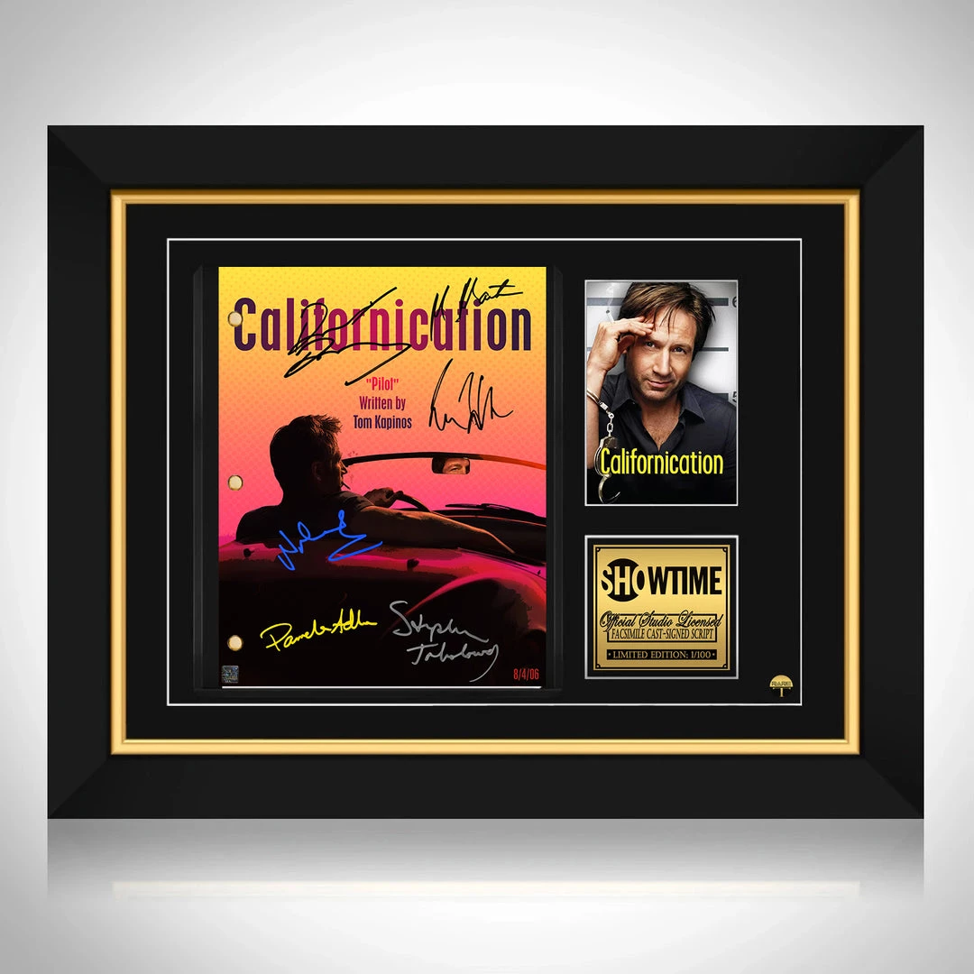 RARE-T Californication Script Limited Signature Edition Studio Licensed Custom Frame Limited Edition Frames 1 RARE-T Californication Script Limited Signature Edition Studio Licensed Custom Frame Limited Edition Frames