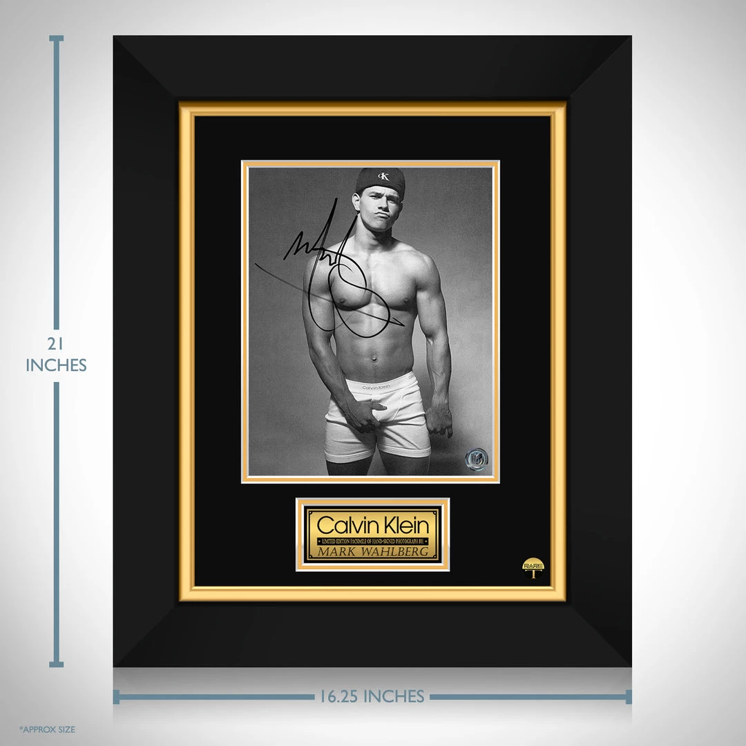 RARE-T Limited Edition Frames Mark Wahlberg - Calvin Klein Photo Limited Signature Edition Studio Licensed Custom Frame 3 RARE-T Limited Edition Frames Mark Wahlberg - Calvin Klein Photo Limited Signature Edition Studio Licensed Custom Frame