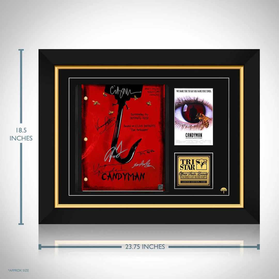 RARE-T Candyman Movie Script Limited Signature Edition Studio Licensed Custom Frame 8 RARE-T Candyman Movie Script Limited Signature Edition Studio Licensed Custom Frame