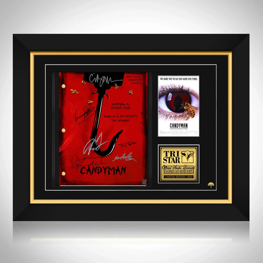 RARE-T Candyman Movie Script Limited Signature Edition Studio Licensed Custom Frame 1 RARE-T Candyman Movie Script Limited Signature Edition Studio Licensed Custom Frame