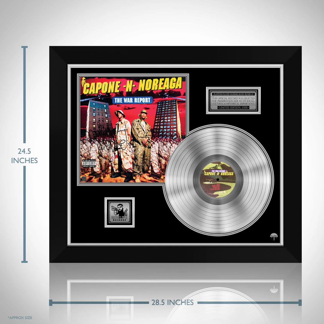 RARE-T Capone -N- Noreaga - The War Report Platinum LP Limited Signature Edition Studio Licensed Custom Frame 3 RARE-T Capone -N- Noreaga - The War Report Platinum LP Limited Signature Edition Studio Licensed Custom Frame