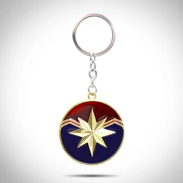 ANIME MALL Marvel Comics - Captain Marvel Logo Collectible Metal Keychain 1 ANIME MALL Marvel Comics - Captain Marvel Logo Collectible Metal Keychain