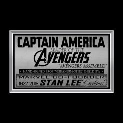 PPC Signed Memorabilia Captain America- Psa/Dna & Excelsior Certified Hand-Signed Shield By Stan Lee Custom Shadowbox Frame 16 PPC Signed Memorabilia Captain America- Psa/Dna & Excelsior Certified Hand-Signed Shield By Stan Lee Custom Shadowbox Frame