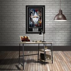 RARE-T Captain America Civil War Mini Poster Limited Signature Edition Studio Licensed Custom Frame