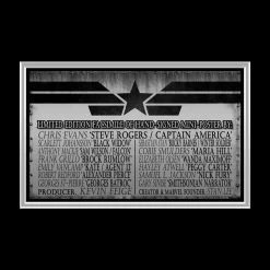 RARE-T Limited Edition Frames Captain America - Winter Soldier Mini Poster Limited Signature Edition Studio Licensed Custom Frame