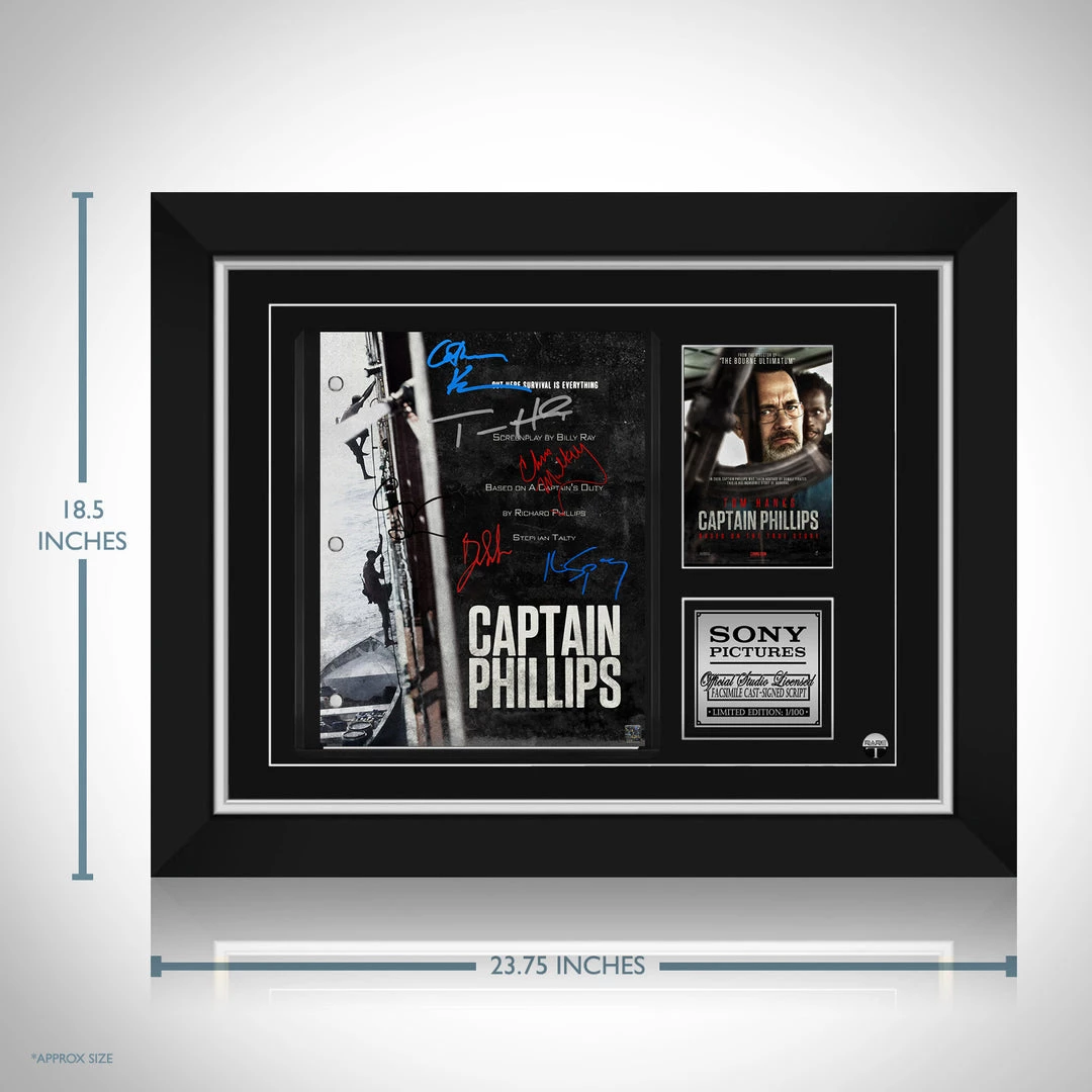 RARE-T Captain Phillips Script Limited Signature Edition Studio Licensed Custom Frame 3 RARE-T Captain Phillips Script Limited Signature Edition Studio Licensed Custom Frame
