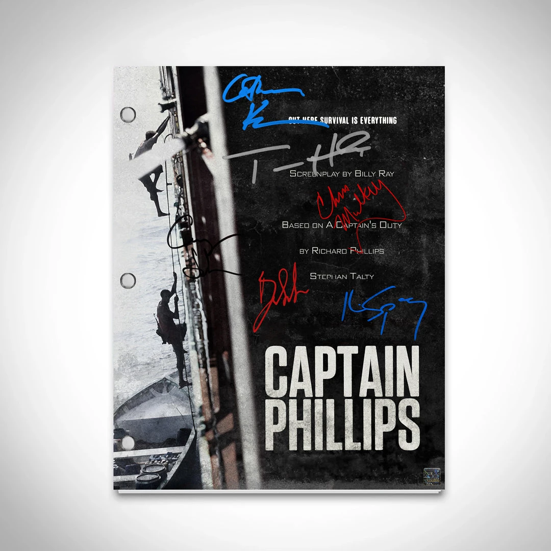 RARE-T Captain Phillips Script Limited Signature Edition Studio Licensed Custom Frame 4 RARE-T Captain Phillips Script Limited Signature Edition Studio Licensed Custom Frame