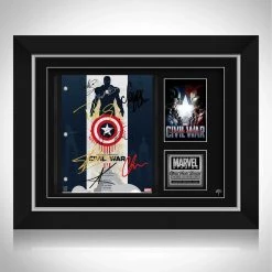 RARE-T Captain America Civil War Script Limited Signature Edition Studio Licensed Custom Frame Limited Edition Frames