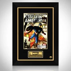 APW Signed Memorabilia Captain America (2011) #1 Hand-Signed Comic Book By Stan Lee Custom Frame