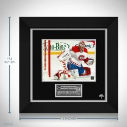 RARE-T Sports Memorabilia Carey Price Montreal Canadiens - White Jersey Limited Signature Edition Studio Licensed Photo Custom Frame