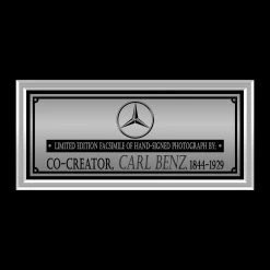 RARE-T Carl Benz Photo Limited Signature Edition Studio Licensed Custom Frame Limited Edition Frames