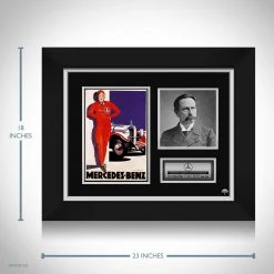 RARE-T Carl Benz Photo Limited Signature Edition Studio Licensed Custom Frame Limited Edition Frames