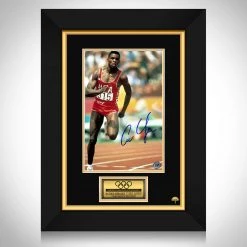 RARE-T Carl Lewis Photo Limited Signature Edition Studio Licensed Custom Frame