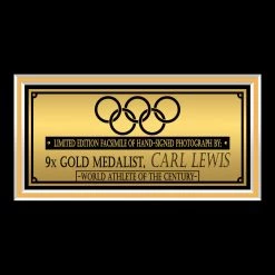 RARE-T Carl Lewis Photo Limited Signature Edition Studio Licensed Custom Frame