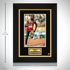 RARE-T Carl Lewis Photo Limited Signature Edition Studio Licensed Custom Frame