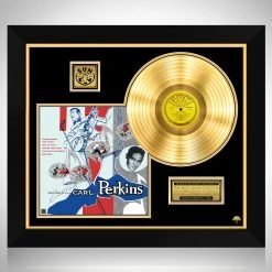 RARE-T Limited Edition Frames Carl Perkins - Dance Album Gold LP Limited Signature Edition Studio Licensed Custom Frame