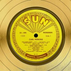 RARE-T Limited Edition Frames Carl Perkins - Dance Album Gold LP Limited Signature Edition Studio Licensed Custom Frame