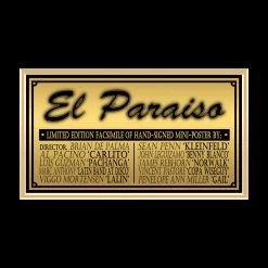 RARE-T Carlito's Way Mini Poster Limited Signature Edition Studio Licensed Custom Frame Limited Edition Frames