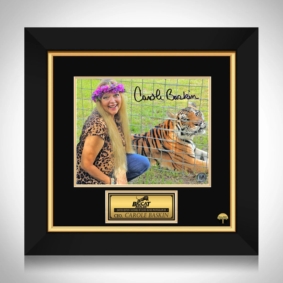 RARE-T Tiger King - Carole Baskin Photo Limited Signature Edition Studio Licensed Custom Frame 1 RARE-T Tiger King - Carole Baskin Photo Limited Signature Edition Studio Licensed Custom Frame