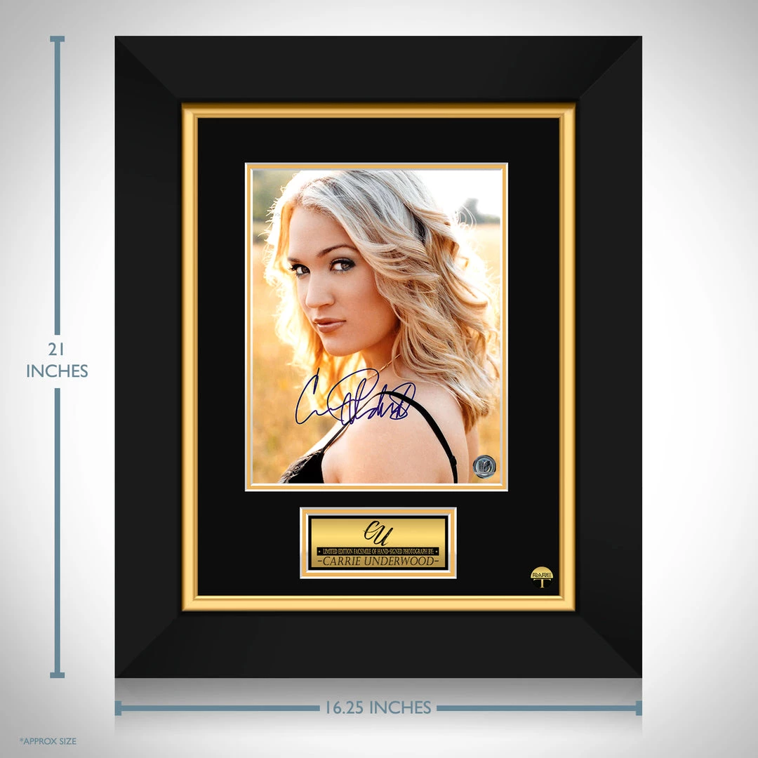 RARE-T Limited Edition Frames Carrie Underwood Photo Limited Signature Edition Studio Licensed Custom Frame 3 RARE-T Limited Edition Frames Carrie Underwood Photo Limited Signature Edition Studio Licensed Custom Frame