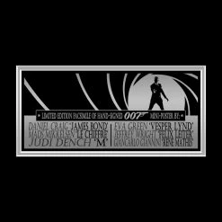 RARE-T Limited Edition Frames James Bond Casino Royale Mini Poster Signature Edition Studio Licensed Custom Frame