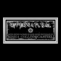 RARE-T Supernatural - Castiel Photo Limited Signature Edition Studio Licensed Custom Frame Limited Edition Frames