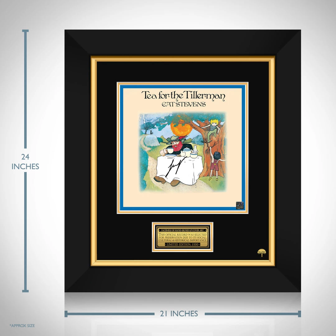 RARE-T Cat Stevens - Tea For The Tillerman LP Cover Limited Signature Edition Studio Licensed Custom Frame 3 RARE-T Cat Stevens - Tea For The Tillerman LP Cover Limited Signature Edition Studio Licensed Custom Frame