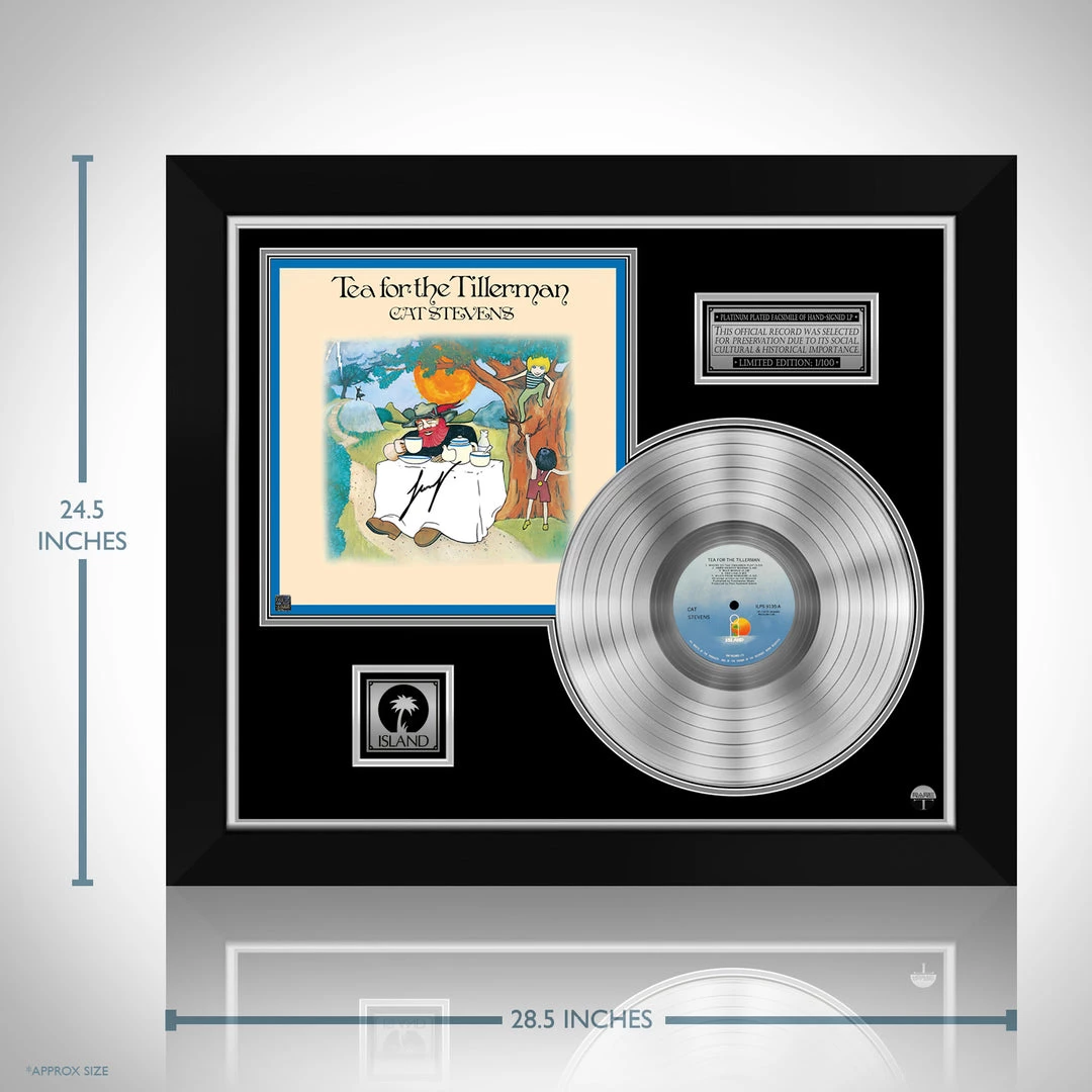 RARE-T Cat Stevens - Tea For The Tillerman Platinum LP Limited Signature Edition Studio Licensed Custom Frame 3 RARE-T Cat Stevens - Tea For The Tillerman Platinum LP Limited Signature Edition Studio Licensed Custom Frame