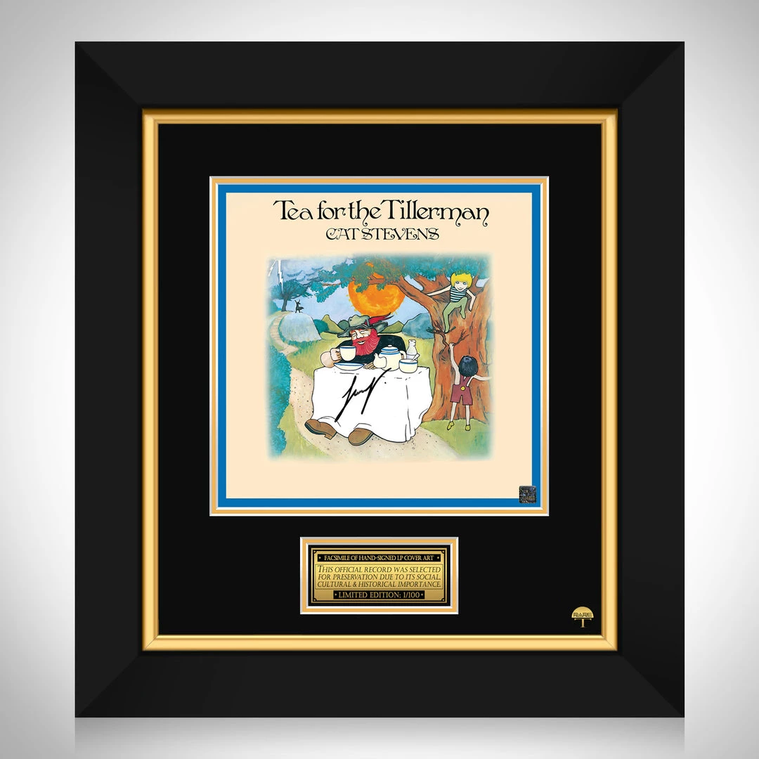 RARE-T Cat Stevens - Tea For The Tillerman LP Cover Limited Signature Edition Studio Licensed Custom Frame 1 RARE-T Cat Stevens - Tea For The Tillerman LP Cover Limited Signature Edition Studio Licensed Custom Frame