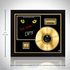 RARE-T Cats - Original Broadway Cast Recording Gold LP Limited Signature Edition Studio Licensed Custom Frame 12 RARE-T Cats - Original Broadway Cast Recording Gold LP Limited Signature Edition Studio Licensed Custom Frame