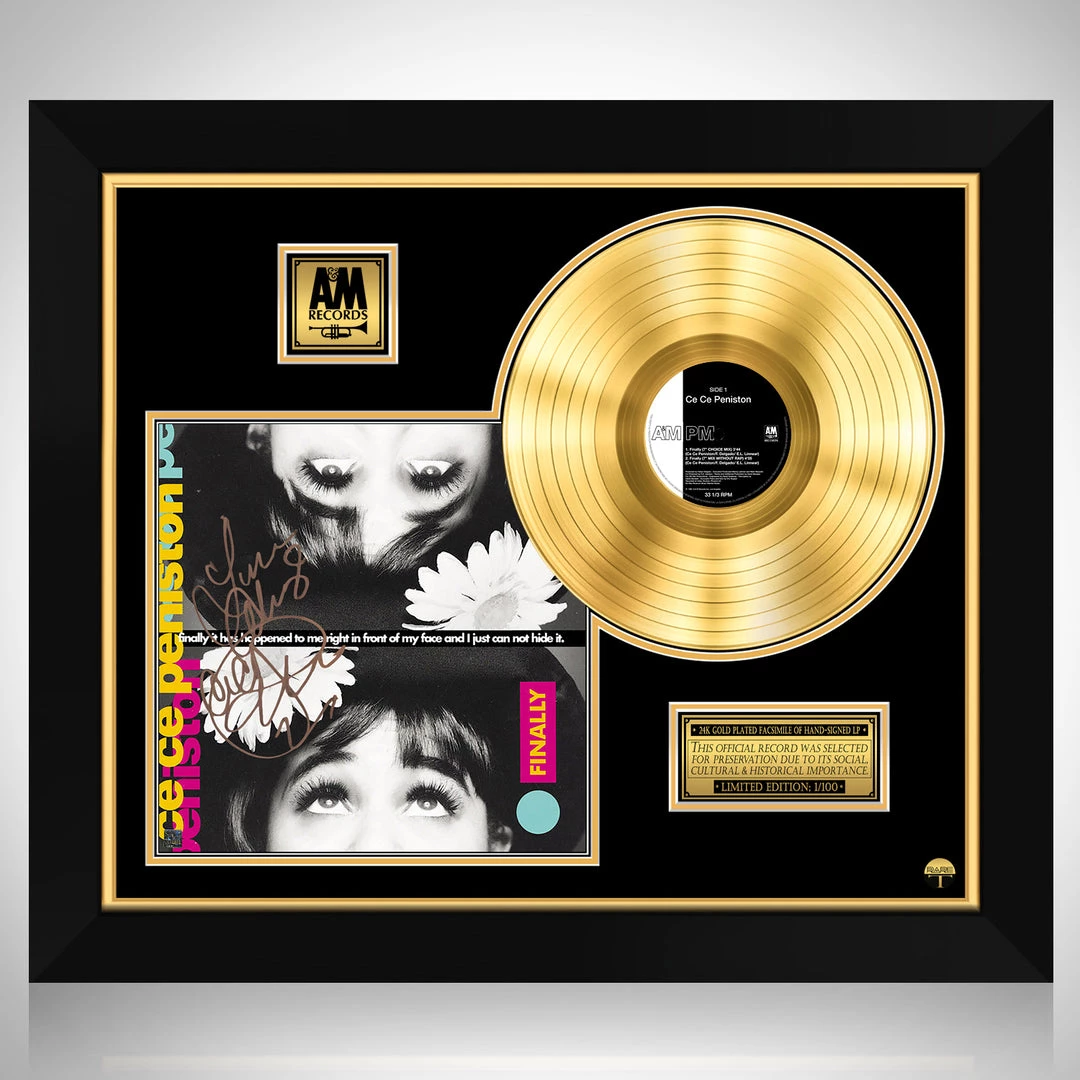 RARE-T CeCe Peniston - Finally Gold LP Limited Signature Edition Studio Licensed Custom Frame 1 RARE-T CeCe Peniston - Finally Gold LP Limited Signature Edition Studio Licensed Custom Frame