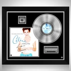 RARE-T Celine Dion Falling Into You Platinum LP Limited Signature Edition Studio Licensed Custom Frame